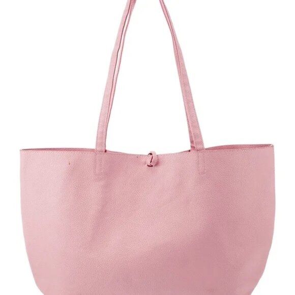 Badgely Mischka Decorative Chain Vegan Leather Tote, Blush - NWT - Picture 2 of 4